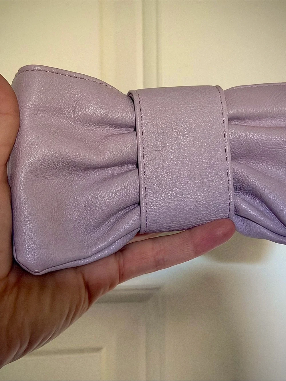Furla Lilac Bow Wristlet Clutch for Women